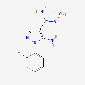 5-Amino-1-(2-fluorophenyl)-N-hydroxy-1H-pyrazole-4-carboximidamide