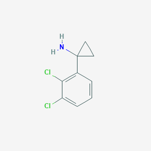 molecular formula C9H9Cl2N B11742796 1-(2,3-Dichlorophenyl)cyclopropanamine 