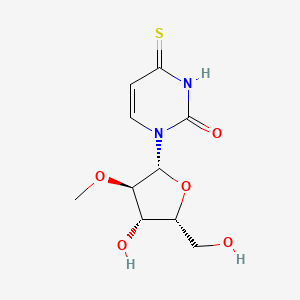 molecular formula C10H14N2O5S B11742821 1-[(2R,3R,4S,5R)-4-hydroxy-5-(hydroxymethyl)-3-methoxyoxolan-2-yl]-4-sulfanylidene-1,2,3,4-tetrahydropyrimidin-2-one 