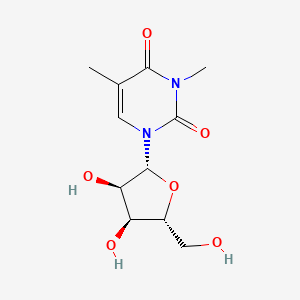 molecular formula C11H16N2O6 B11742850 1-[(2R,3R,4S,5R)-3,4-dihydroxy-5-(hydroxymethyl)oxolan-2-yl]-3,5-dimethylpyrimidine-2,4-dione 