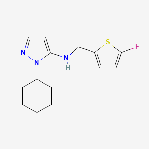 1-cyclohexyl-N-[(5-fluorothiophen-2-yl)methyl]-1H-pyrazol-5-amine