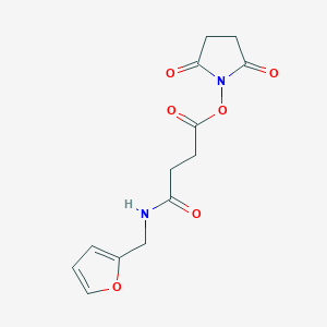 2,5-Dioxopyrrolidin-1-yl 3-{[(furan-2-yl)methyl]carbamoyl}propanoate