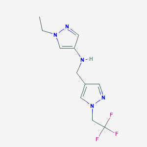 1-ethyl-N-{[1-(2,2,2-trifluoroethyl)-1H-pyrazol-4-yl]methyl}-1H-pyrazol-4-amine