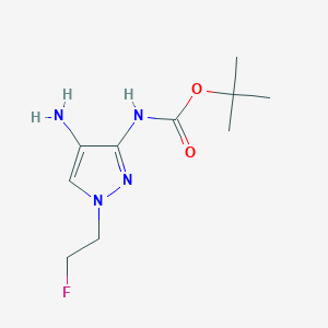 tert-butyl [4-amino-1-(2-fluoroethyl)-1H-pyrazol-3-yl]carbamate