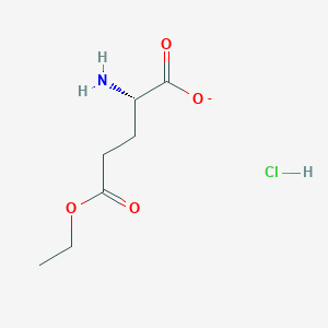 molecular formula C7H13ClNO4- B11742926 (2S)-2-Amino-5-ethoxy-5-oxopentanoate hydrochloride 