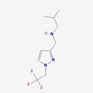 (2-methylpropyl)({[1-(2,2,2-trifluoroethyl)-1H-pyrazol-3-yl]methyl})amine