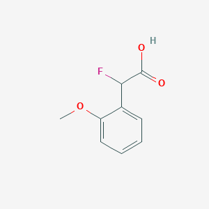 molecular formula C9H9FO3 B11742978 2-Fluoro-2-(2-methoxyphenyl)acetic acid 