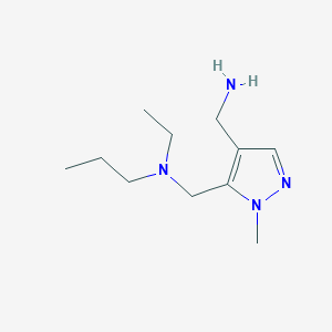 1-(5-{[ethyl(propyl)amino]methyl}-1-methyl-1H-pyrazol-4-yl)methanamine