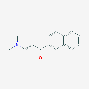 molecular formula C16H17NO B11743013 3-(Dimethylamino)-1-(naphthalen-2-yl)but-2-en-1-one 