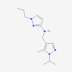 N-{[5-methyl-1-(propan-2-yl)-1H-pyrazol-4-yl]methyl}-1-propyl-1H-pyrazol-3-amine