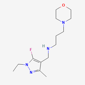 [(1-ethyl-5-fluoro-3-methyl-1H-pyrazol-4-yl)methyl][3-(morpholin-4-yl)propyl]amine