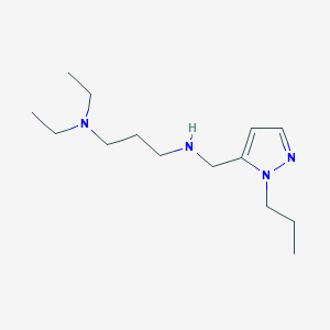 [3-(diethylamino)propyl][(1-propyl-1H-pyrazol-5-yl)methyl]amine