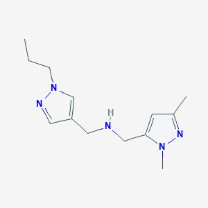 [(1,3-dimethyl-1H-pyrazol-5-yl)methyl][(1-propyl-1H-pyrazol-4-yl)methyl]amine