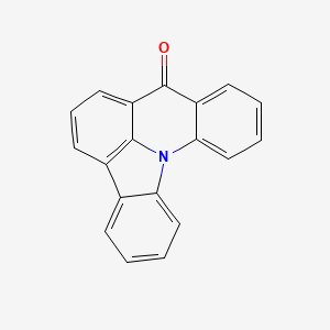 molecular formula C19H11NO B11743154 8H-Indolo[3,2,1-de]acridin-8-one 