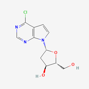 (2R,3S,5R)-5-(4-chloropyrrolo[2,3-d]pyrimidin-7-yl)-2-(hydroxymethyl)oxolan-3-ol