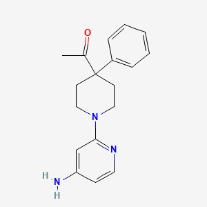 1-(1-(4-Aminopyridin-2-yl)-4-phenylpiperidin-4-yl)ethanone