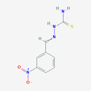 molecular formula C8H8N4O2S B11743171 {[(3-Nitrophenyl)methylidene]amino}thiourea 