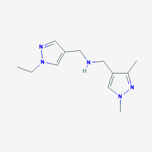 [(1,3-dimethyl-1H-pyrazol-4-yl)methyl][(1-ethyl-1H-pyrazol-4-yl)methyl]amine