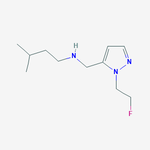 {[1-(2-fluoroethyl)-1H-pyrazol-5-yl]methyl}(3-methylbutyl)amine