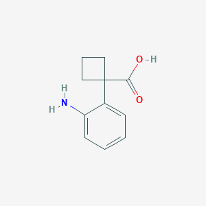 molecular formula C11H13NO2 B11743212 1-(2-Aminophenyl)cyclobutanecarboxylic Acid 