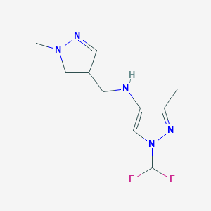 1-(difluoromethyl)-3-methyl-N-[(1-methyl-1H-pyrazol-4-yl)methyl]-1H-pyrazol-4-amine