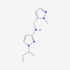 1-(butan-2-yl)-N-[(1-methyl-1H-pyrazol-5-yl)methyl]-1H-pyrazol-3-amine