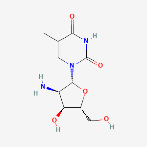 1-[(2R,3R,4S,5R)-3-amino-4-hydroxy-5-(hydroxymethyl)oxolan-2-yl]-5-methylpyrimidine-2,4-dione