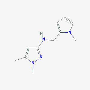 1,5-Dimethyl-N-[(1-methyl-1H-pyrrol-2-YL)methyl]-1H-pyrazol-3-amine