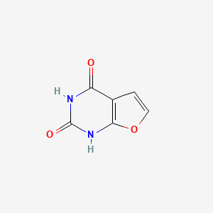 molecular formula C6H4N2O3 B11743343 Furo[2,3-d]pyrimidine-2,4(1H,3H)-dione 