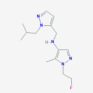 1-(2-fluoroethyl)-5-methyl-N-{[1-(2-methylpropyl)-1H-pyrazol-5-yl]methyl}-1H-pyrazol-4-amine