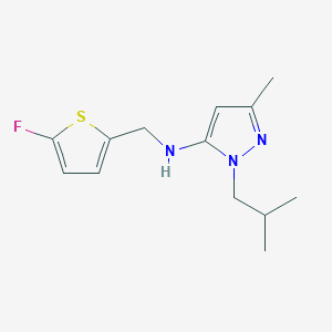 N-[(5-fluorothiophen-2-yl)methyl]-3-methyl-1-(2-methylpropyl)-1H-pyrazol-5-amine