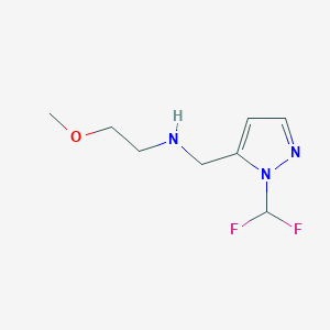 {[1-(difluoromethyl)-1H-pyrazol-5-yl]methyl}(2-methoxyethyl)amine