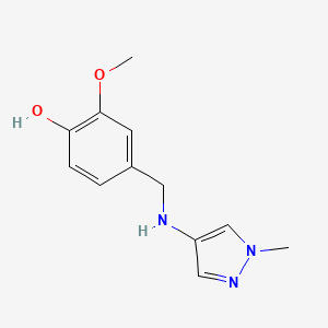 2-Methoxy-4-{[(1-methyl-1H-pyrazol-4-YL)amino]methyl}phenol