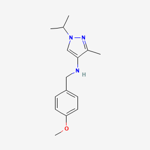 N-(4-methoxybenzyl)-3-methyl-1-(propan-2-yl)-1H-pyrazol-4-amine