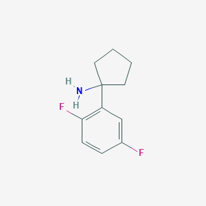 molecular formula C11H13F2N B11743468 1-(2,5-Difluorophenyl)cyclopentanamine 