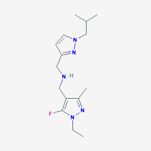 [(1-ethyl-5-fluoro-3-methyl-1H-pyrazol-4-yl)methyl]({[1-(2-methylpropyl)-1H-pyrazol-3-yl]methyl})amine