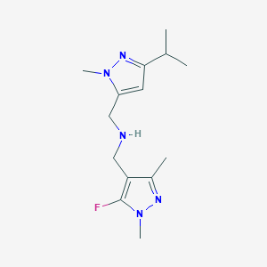 [(5-fluoro-1,3-dimethyl-1H-pyrazol-4-yl)methyl]({[1-methyl-3-(propan-2-yl)-1H-pyrazol-5-yl]methyl})amine