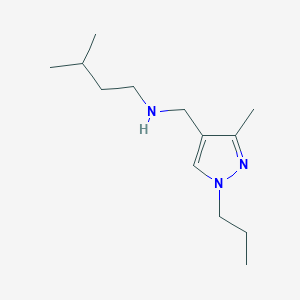 [(3-methyl-1-propyl-1H-pyrazol-4-yl)methyl](3-methylbutyl)amine