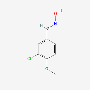 molecular formula C8H8ClNO2 B11743536 N-[(3-chloro-4-methoxyphenyl)methylidene]hydroxylamine 