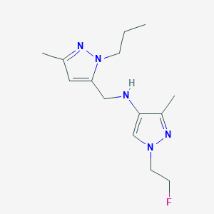 1-(2-fluoroethyl)-3-methyl-N-[(3-methyl-1-propyl-1H-pyrazol-5-yl)methyl]-1H-pyrazol-4-amine