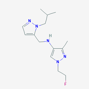 1-(2-fluoroethyl)-3-methyl-N-{[1-(2-methylpropyl)-1H-pyrazol-5-yl]methyl}-1H-pyrazol-4-amine