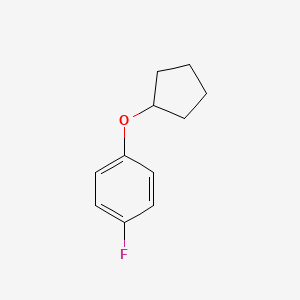 molecular formula C11H13FO B11743632 1-(Cyclopentyloxy)-4-fluorobenzene 