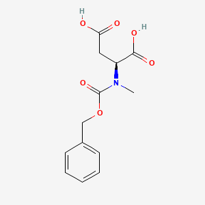 molecular formula C13H15NO6 B11743653 L-Aspartic acid, N-methyl-N-[(phenylmethoxy)carbonyl]- 