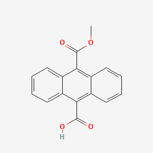 molecular formula C17H12O4 B11743658 10-(Methoxycarbonyl)anthracene-9-carboxylic acid 