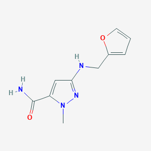 3-[(furan-2-ylmethyl)amino]-1-methyl-1H-pyrazole-5-carboxamide