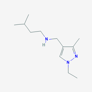 molecular formula C12H23N3 B11743707 [(1-ethyl-3-methyl-1H-pyrazol-4-yl)methyl](3-methylbutyl)amine 