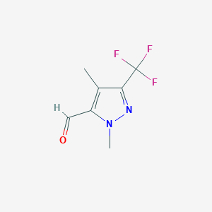 1,4-Dimethyl-3-(trifluoromethyl)-1H-pyrazole-5-carbaldehyde