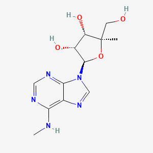 (2R,3S,4R,5R)-2-(hydroxymethyl)-2-methyl-5-[6-(methylamino)purin-9-yl]oxolane-3,4-diol