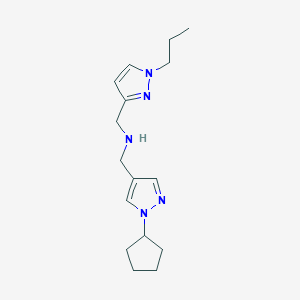 [(1-cyclopentyl-1H-pyrazol-4-yl)methyl][(1-propyl-1H-pyrazol-3-yl)methyl]amine