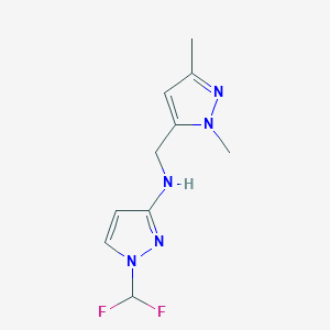 1-(difluoromethyl)-N-[(1,3-dimethyl-1H-pyrazol-5-yl)methyl]-1H-pyrazol-3-amine